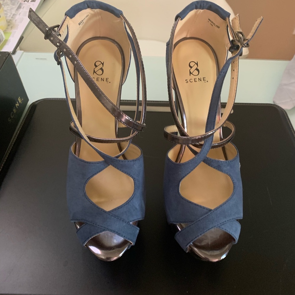 Blue heels